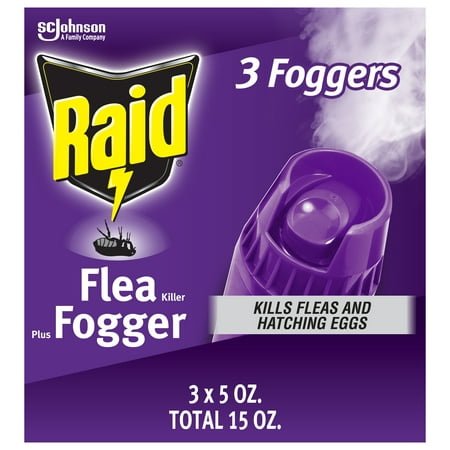 Raid Flea Killer Plus Fogger, 15 Ounce