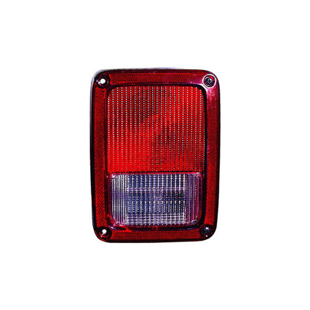 Right Passenger Side Tail Light Assembly - Compatible with 2007 - 2018 Jeep  Wrangler 2008 2009 2010 2011 2012 2013 2014 2015 2016 2017 