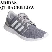 QT RACER LOW SNEAKERS TRAINERS SPORTS WOMEN SHOES GREY/WHITE SIZE 8 NEW