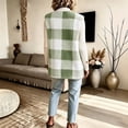 thumbnail image 5 of WAGUTH Women's Buffalo Plaid Fleece Vest Sleeveless Zip Up Soft Lightweight Jacket with Pockets Fall Winter Casual Outwear Vest,L, 5 of 6