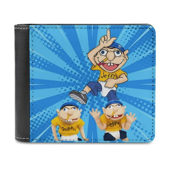 Puppet Jeffy SML PU Leather Wallet With Card Slots Bifold Wallet Money Organizers Holder Gift For Men And Women