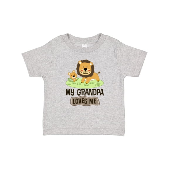 Inktastic Grandpa Loves Me Grandson Boys or Girls Baby T-Shirt