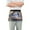 Alligator in Water, variant on Server Apron with 3 Pockets Waterproof Waitress Waist Short Apron for Man Woman Red Snake Lanterns Plum Blossoms 12 Inches