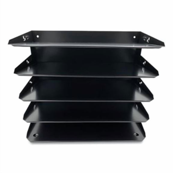 Huron, Horizontal Slots Desk Organizer, 1 Each, Black