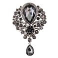 thumbnail image 1 of PENGXIANG Broche en Verre Strass Forme de Goutte d'Eau Broche Épingle Électrodéposition Longue Durée Partie Bijoux Broche Vêtements Décor Rouge, 1 of 5