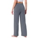 thumbnail image 3 of Pantalones de pijama de mujer INSPIRE CHIC, de pierna ancha, con cordón, pantalones de sudadera elásticos, pantalones de lounge Palazzo, pantalones de yoga para dormir, talla XL, gris oscuro, 3 of 6