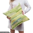 thumbnail image 5 of Ambesonne Abstract Fabric by the Yard Upholstery, Retro Brush Strokes Art, 3 Yards, Olive Green and Mustard, 5 of 5