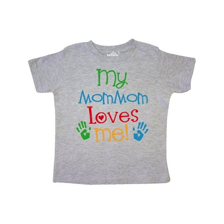 

Inktastic MomMom Loves me Childs Gift Toddler Boy or Toddler Girl T-Shirt