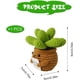 thumbnail image 2 of Plantas en macetas de ganchillo, plantas en macetas de punto creativas, mini suculentas lindas y positivas emocionalmente, adornos de muñecas de papa de vida positiva, regalos para adultos, niños, ami, 2 of 5