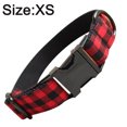 thumbnail image 2 of Apuakthei Collar con clip de plástico con hebillas - Cuadros de búfalo negro/rojo, 2 of 5