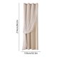 thumbnail image 2 of ddioayh Curtains Double Layer Blackout Thermal Insulated with Star Lace Design 84x52in for Bedroom and Living Room Adjustable Light Control, 2 of 6