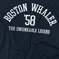 thumbnail image 2 of Boston Whaler Boston Collegiate Unisex Adult T Shirt, Navy, Large, 2 of 4