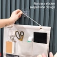 thumbnail image 4 of Storage Hanging Bag Linen Washable Wear Resistant Portable Store Rack Large Capacity Multi Pockets Home Organizer Dormitory, 4 of 10