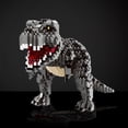 thumbnail image 5 of HI-REEKE Dinosaur Micro Mini Building Block Set Tyrannosaurus Rex Plastic Building Toy for Kid Adult Gray, 5 of 6