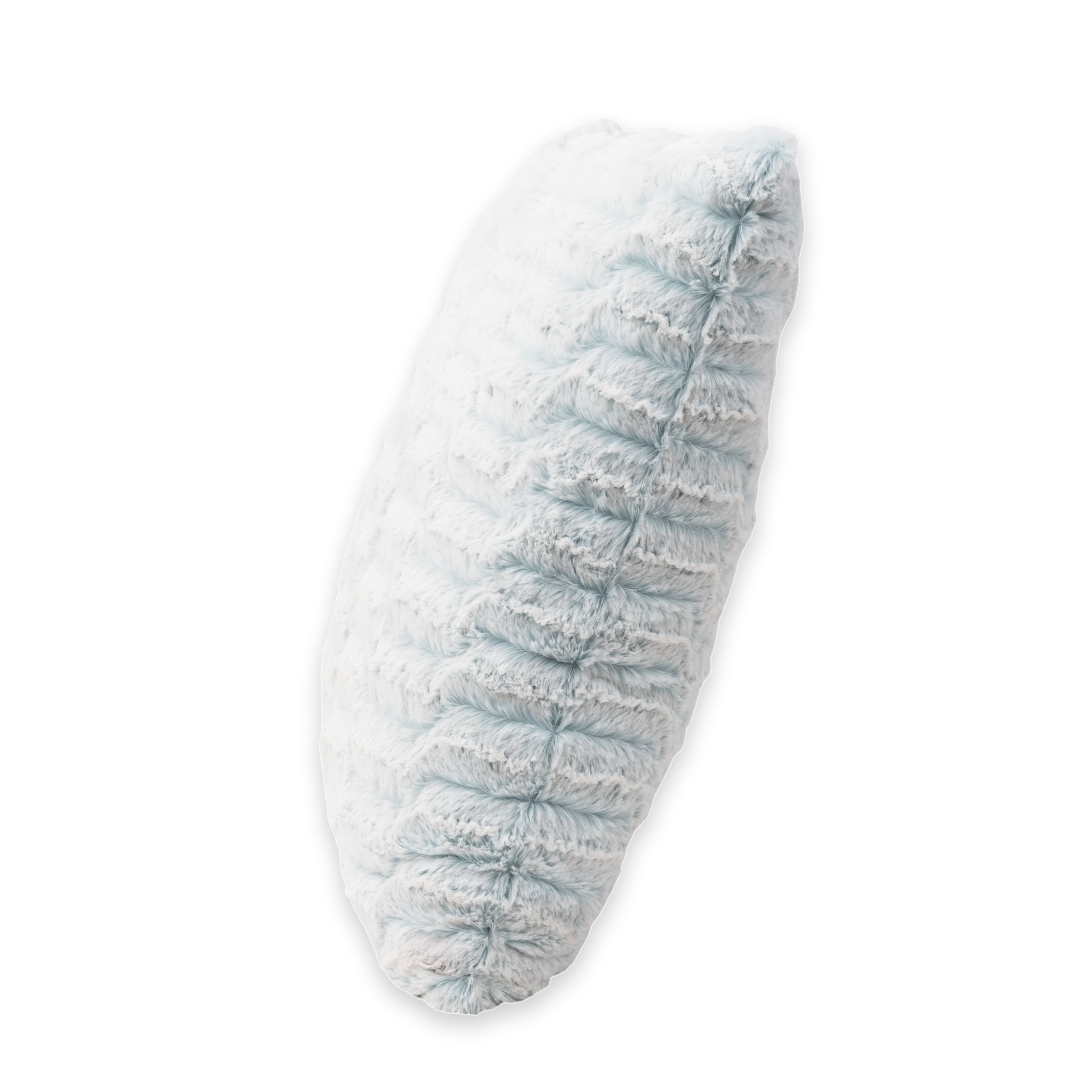 Arlee Nevada Fur Decorative Square Floor Pillow 24" x 24" Pack of 1 Teal Cloud Blue