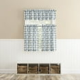 thumbnail image 5 of No. 918 Sandbar Tonal Seashell Print Semi-Sheer Rod Pocket Kitchen Curtains, 54"W X 14"L, 5 of 5