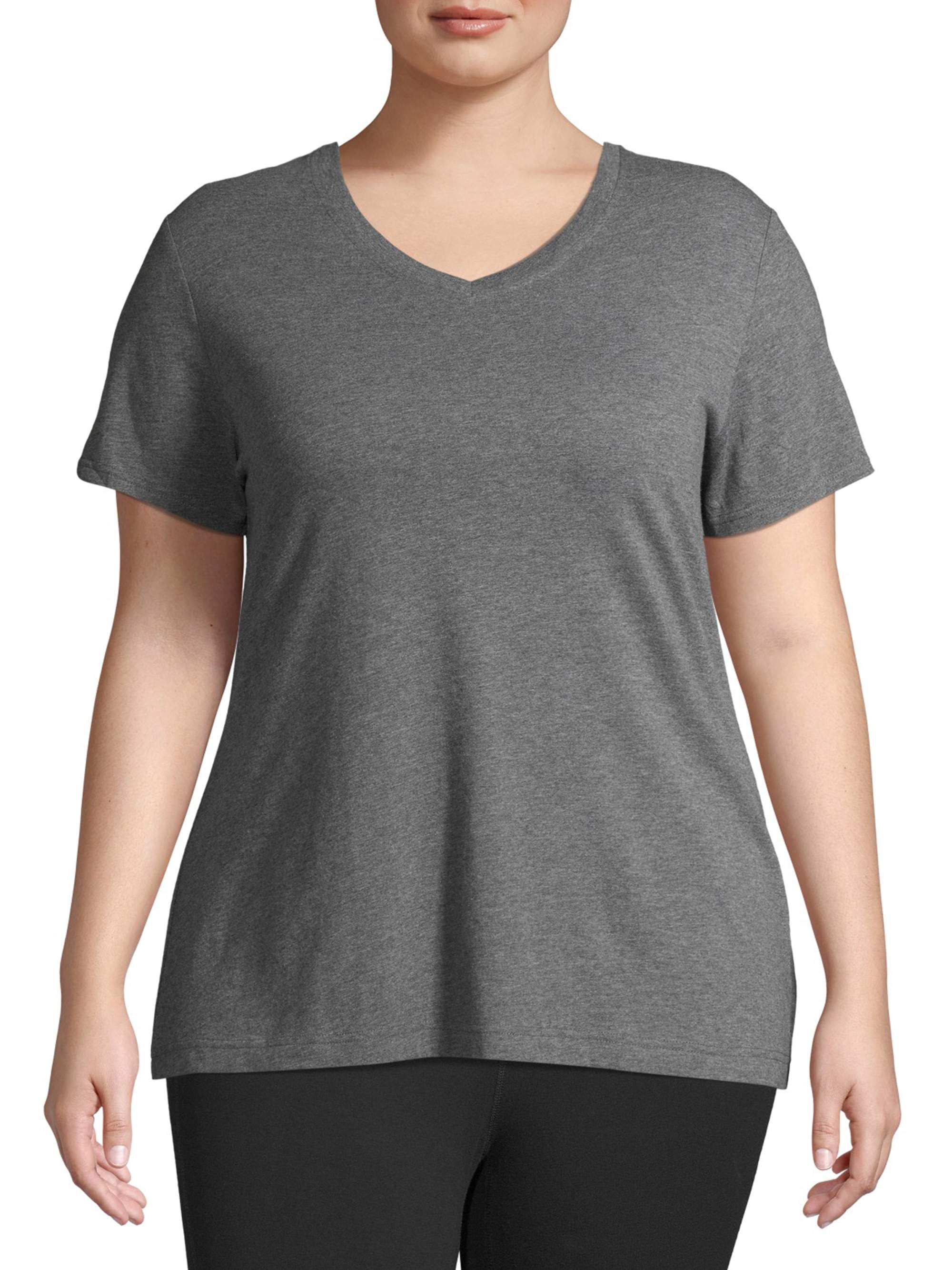 Athletic Works Athletic Works Women's Plus Size Core VNeck Short Sleeve TShirt