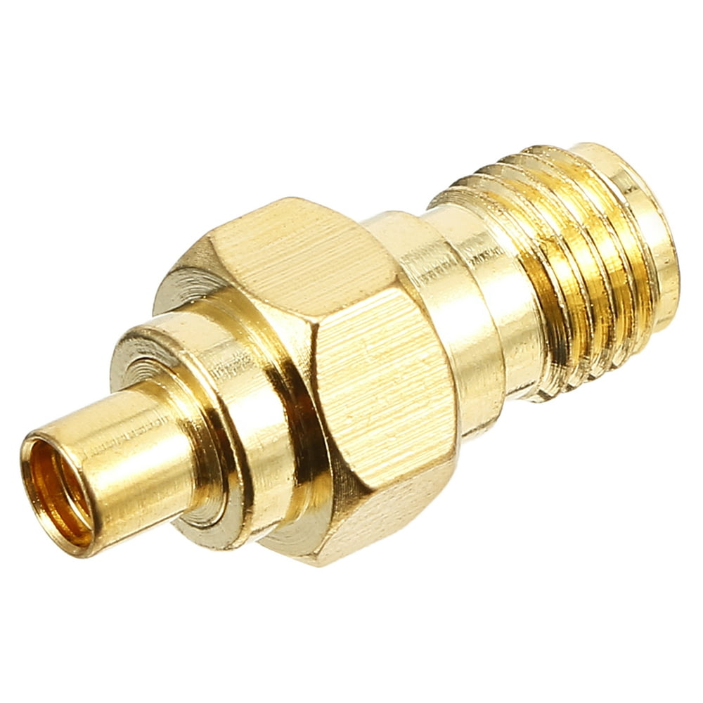Gold Tone SMA Female to MMCX Female Jack RF Coaxial Adapter Connector ...