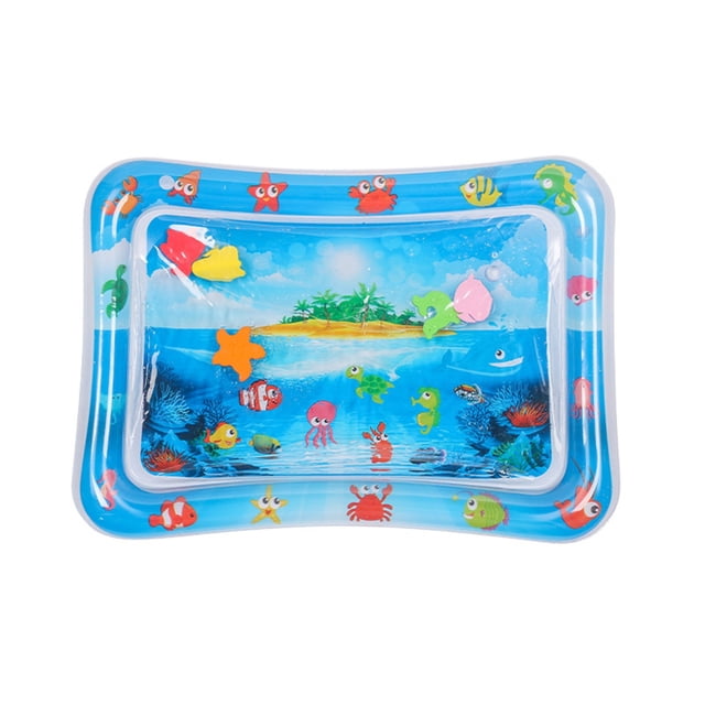 Interactive Play Mat with Floating Fish for Sensory Enrichment and Entertainment