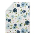 thumbnail image 4 of Sweet Jojo Designs 6 Piece Crib Bedding + BreathableBaby Breathable Mesh Liner Watercolor Floral Navy Blue And Pink Girl, 4 of 6