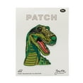 thumbnail image 3 of Gwen Studios Embroidered Green T-Rex Dinosaur Iron-on Patch Applique, 2.6" x 3.5", 3 of 6
