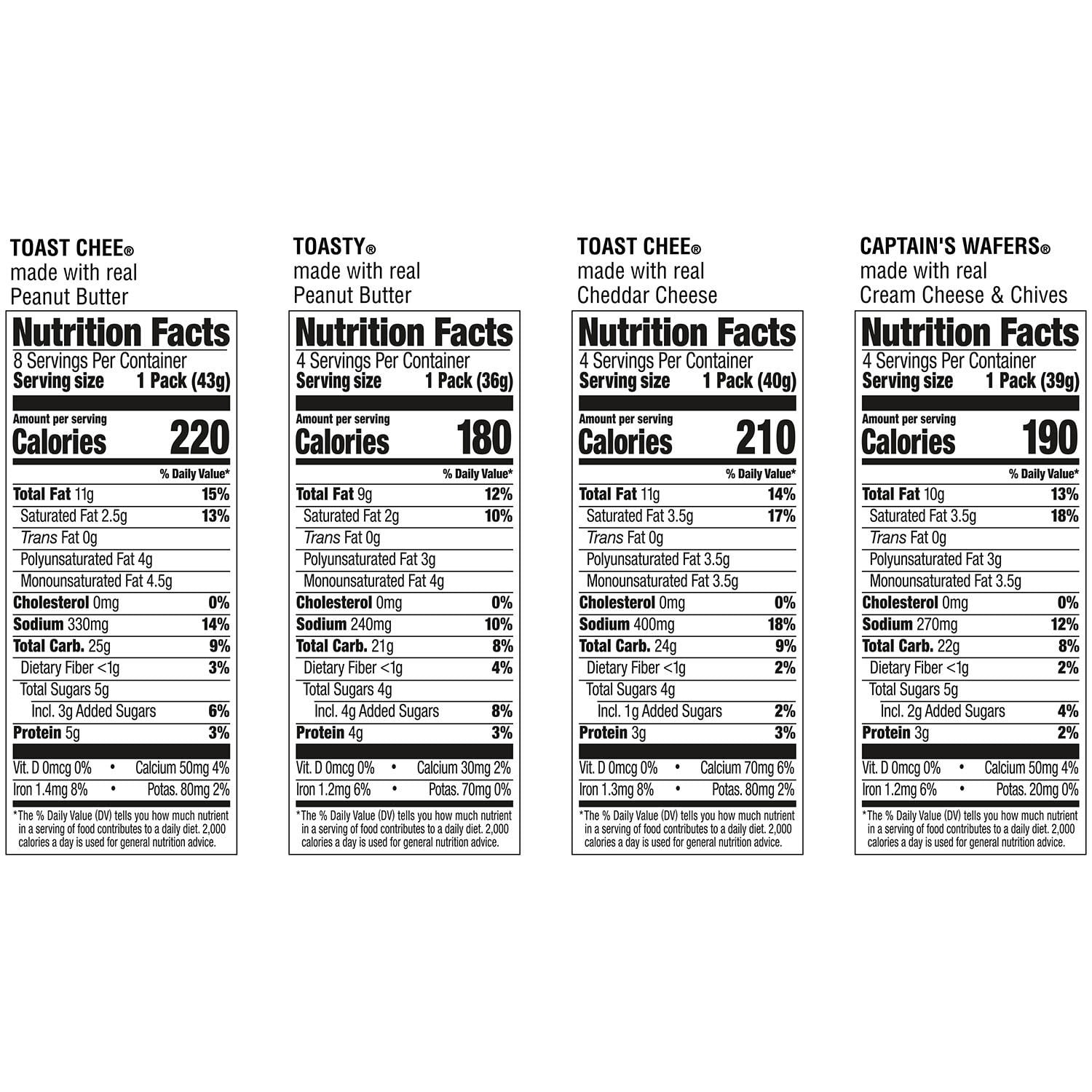 Lance Variety Pack Sandwich Crackers, 40 pk.