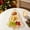 Gold, variant on Christmas Tree Fruit Platter Gold-Rimmed Candy Dishes Plastic Divided Snack Tray, 10.94x7.8 inch