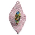 thumbnail image 3 of Dinosaur Funny Lounger Chair Bag, Predator Animal Thin Needle Branches and Stars Plain Background, High Capacity Storage with Handle Container, Lounger Size, Pale Pink and White, by Ambesonne, 3 of 5