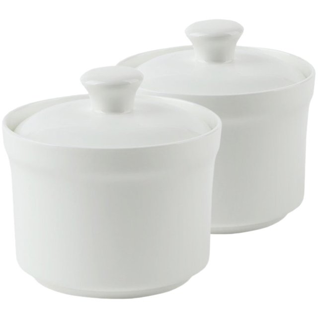 CUITING 2 Pcs Ceramic Stew Pot Steamer Pot Ceramic Pot Baking Dishes Home Kitchen Supply