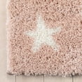 thumbnail image 3 of Well Woven Haven Celestial Skies Modern Geometric Pink Shag Plush Pile 2'7" x 9'10" Runner Rug, 3 of 7
