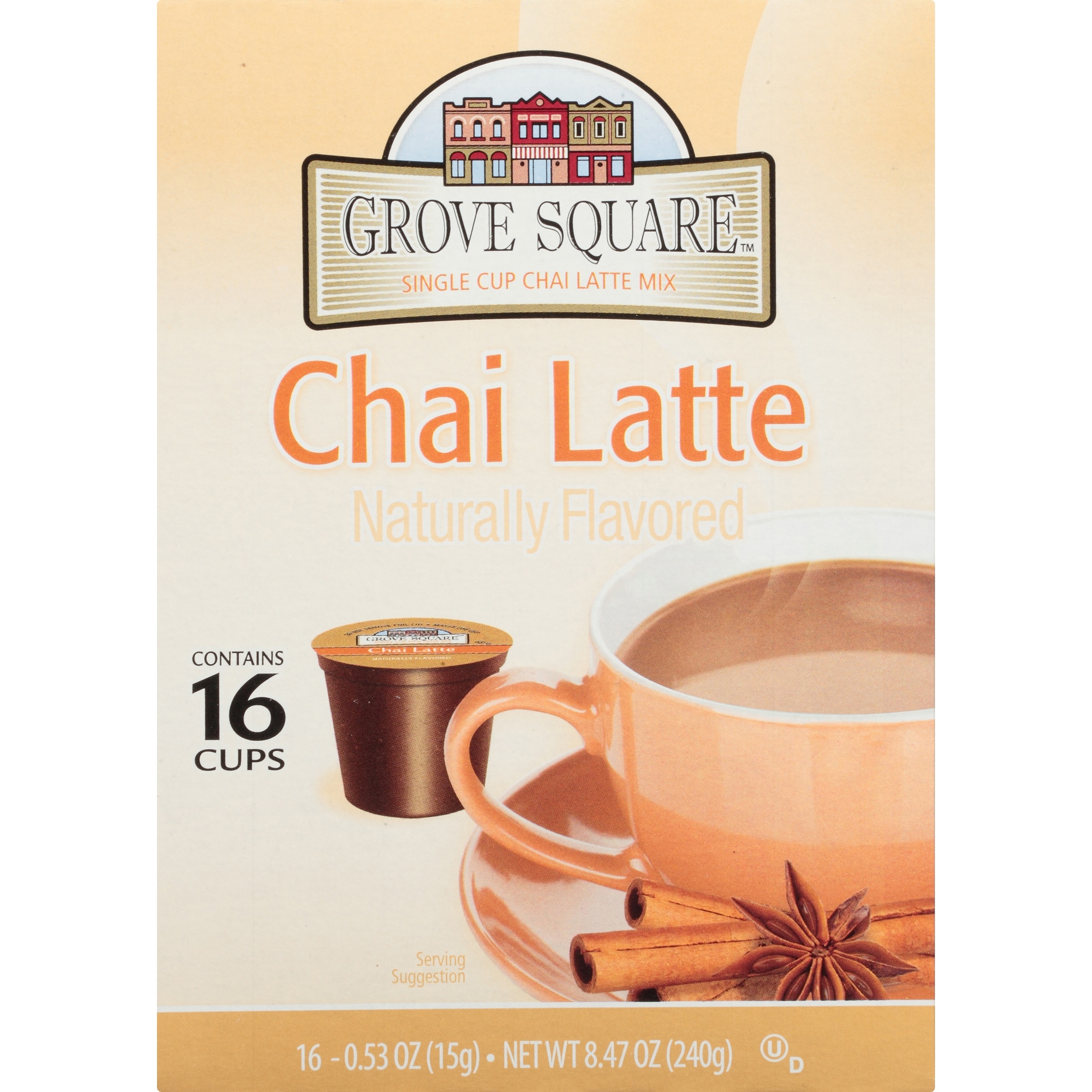 Grove Square Chai Latte Tea 8.47 oz Box 