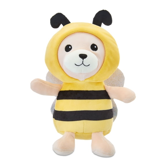 Small Bear with Bee Costume Plush, Brown/Yellow/Black, 9", Easter by Way To Celebrate