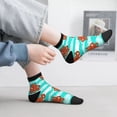 thumbnail image 2 of Fuzoiu Octopuses Print Adult Socks, Crew Moisture-wicking Socks, Unisex Cushion Crew Socks,Casual Sports Ankle Socks, 2 of 7