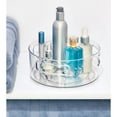thumbnail image 4 of iDesign Clear Plastic Divided Cosmetic Brush Storage Organizer, with Cup for Bathroom Vanity, 4 of 6