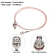thumbnail image 2 of Cables Coaxiales Rg316 Bnc Macho A Bnc Hembra Con Adaptador, Cable Coaxial Rf de Baja Pérdida de 6 Pies de Longitud, Color Naranja, 1 Ud, 2 of 7