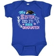 thumbnail image 3 of Inktastic My Sister Graduated with Cap and Arrows Girls Baby Bodysuit, 3 of 5