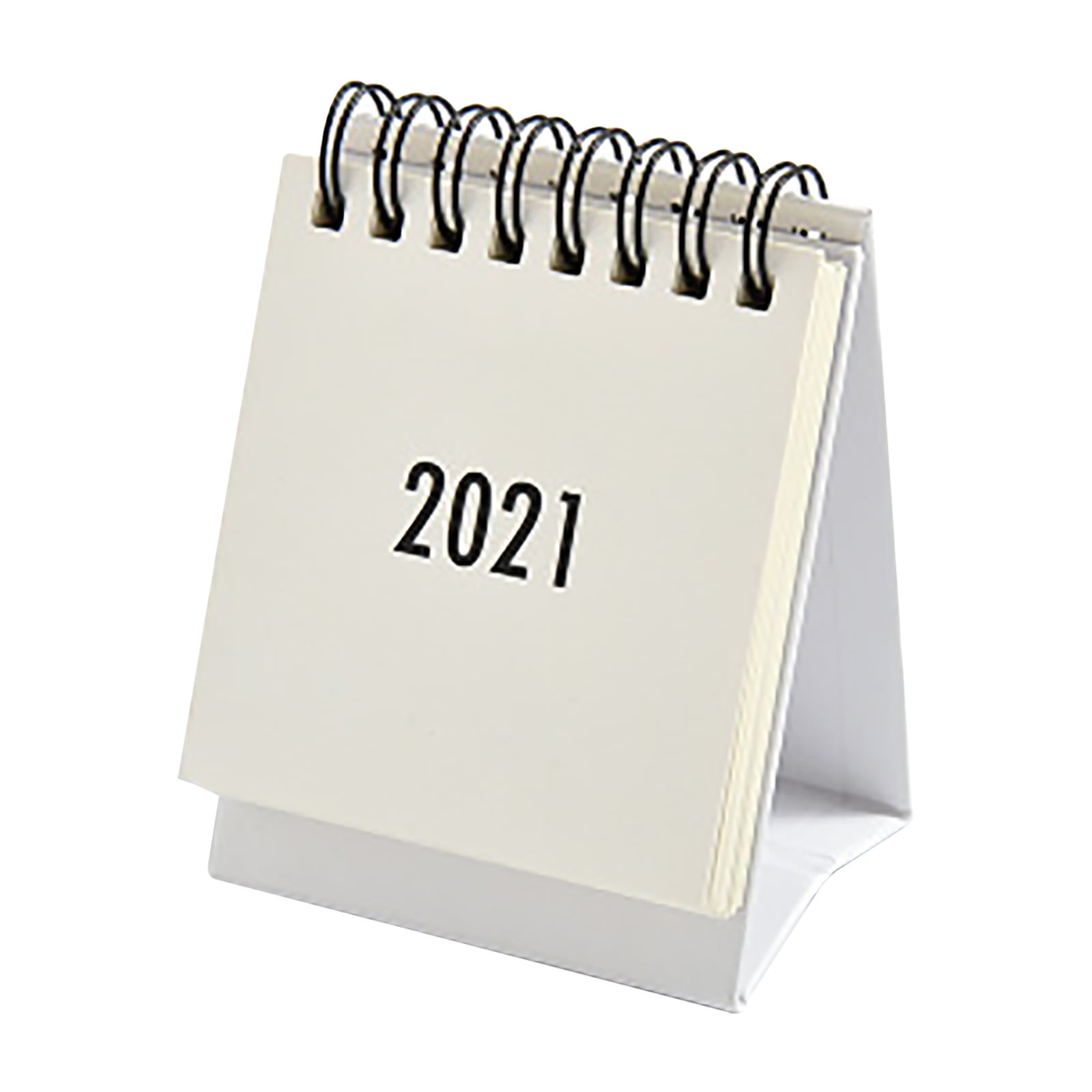 Aimik 2021 Small Desk Calendar Stand Up Simple Solid Color Plan Book 