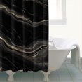 thumbnail image 4 of Black Gold Marble Pattern Shower Curtain 72"x84" ,Bathroom Decorative Shower Curtains Set with 12 Hooks,Modern Waterproof Washable Shower Curtain, 4 of 6