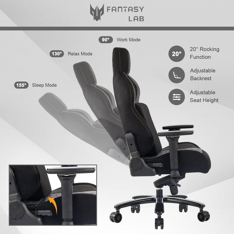 Fantasylab big and tall 440lb gaming chair hot sale