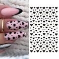 thumbnail image 2 of Pegatinas 3D de San Valentín para uñas, 1 piezas, corazón negro, amor, letras deslizantes autoadhesivas, decoración artística de uñas, calcomanías de estrellas, manicura, 2 of 7