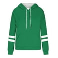 thumbnail image 5 of Atogsazn Hoodies for Women Oversized Fleece Long Sleeve Sweatshirt Pullover Drawstring Tops with Pocket Green S, 5 of 5