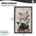 thumbnail image 4 of Stupell Industries Eclectic Pig & Piglet Pile Black Floating Frame Canvas Art, 17 x 25, by Tina LeCour, 4 of 8