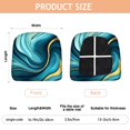 thumbnail image 3 of Teal Gold Marble Seat Covers for Dining Room Chairs Set Of 4,Stretch Printed Washable Chair Seat Cover with Elastic Ties and Button,Removable Waterproof Couch Cushion Covers, 3 of 6