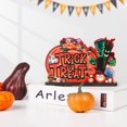 thumbnail image 4 of Pack of 3 Happy Halloween Wooden Centerpieces Vampire Pumpkin Witch Trick or Treat Table Decorations, 4 of 5