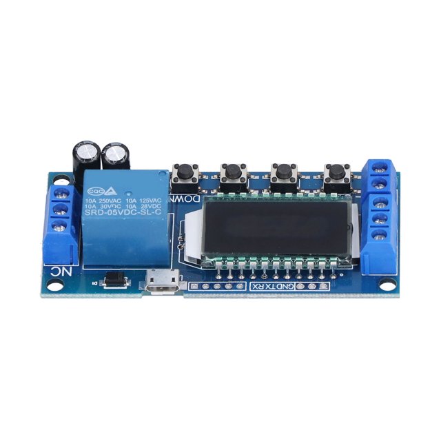 Módulo De Relé De Retardo, Componentes Electrónicos Protección Inversa LCD Simple Y Práctica Para Circuito De Conversión Para Protección De Seguridad ANGGREK Otros