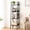 Black, variant on 5-Tier Ladder Shelf, Corner Bookshelf for Living Room, Balcony, Home Office, Bookcase Storage & Display Shelf, Rustic Brown