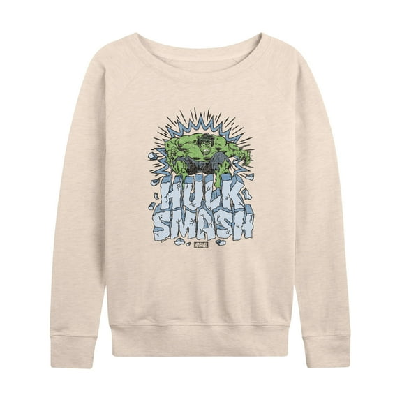 Marvel Hulk - Smash - Women's French Terry Pullover Sweatshirt