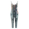thumbnail image 4 of Pyhlmscde Women's V Neck Sleeveless Jumpsuits Spaghetti Straps Harem Long Pants Overalls with Pockets, Floral Jumpsuits for Women, Womens Jumpsuit, Overalls for Women, 4 of 5