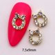 thumbnail image 1 of 10 Uds. De decoración navideña para uñas, abalorio dorado y plateado, zapatos con cabeza de ciervo de Papá Noel, sombrero de muñeco de nieve, accesorios para uñas de árbol, 1 of 4