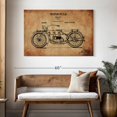 thumbnail image 3 of Elephant Stock Vintage Motorcycle Patent Wall Art - Horizontal Canvas Wall Art - Living Room Wall Decor - Transportation Canvas - Brown And Black Decor - 48" x 32", 3 of 8